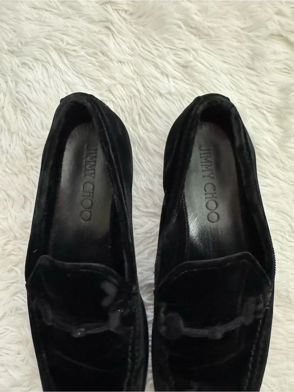 Jimmy Choo Velvet Marti Loafers! GUC